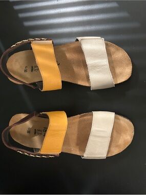 Naot Brown Leather Slingback Sandal